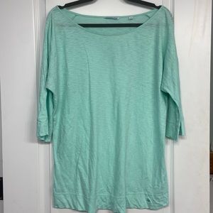 Southern Tide Women’s Top XL Seafoam 3/4 length sleeves 100% Pima Cotton EUC